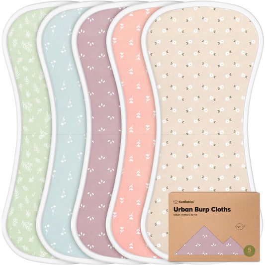 5 Pack Urban Burp Cloths