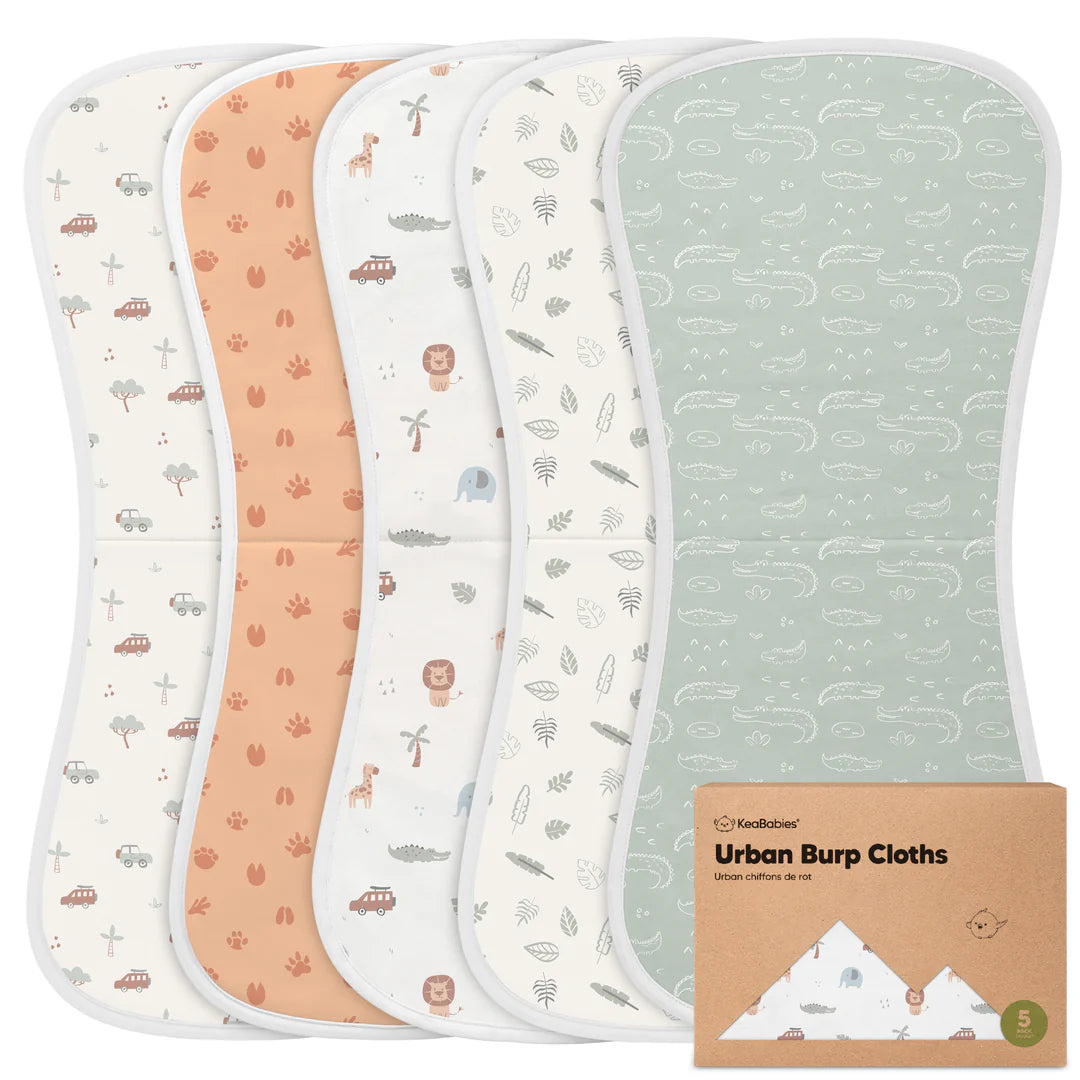 5 Pack Urban Burp Cloths