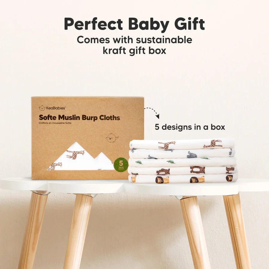 Softe Muslin Burp Cloths