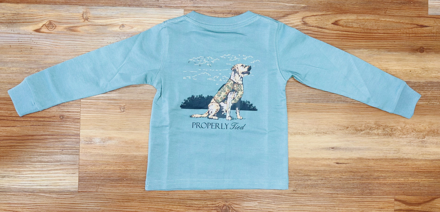Boys Good Boy LS Steel Blue