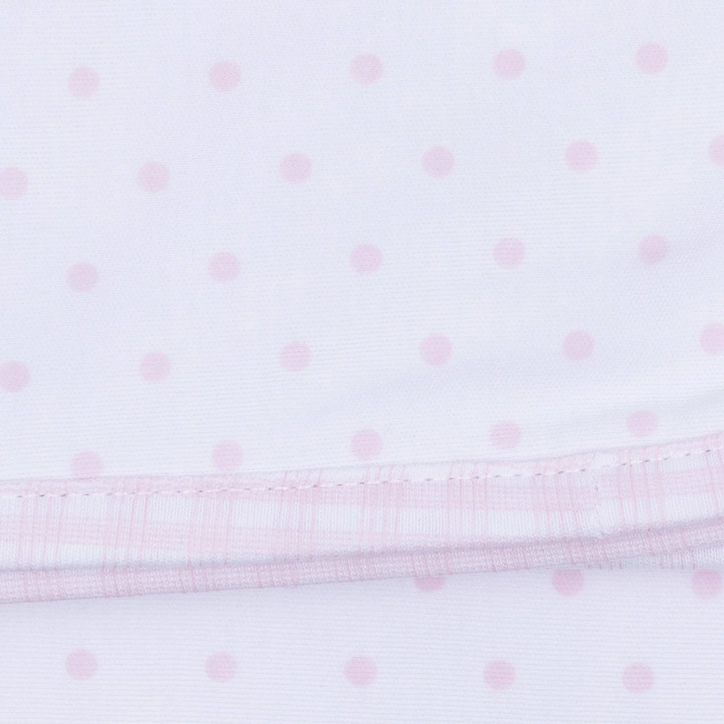 Gingham Dots Ruffle Bubble in Pink