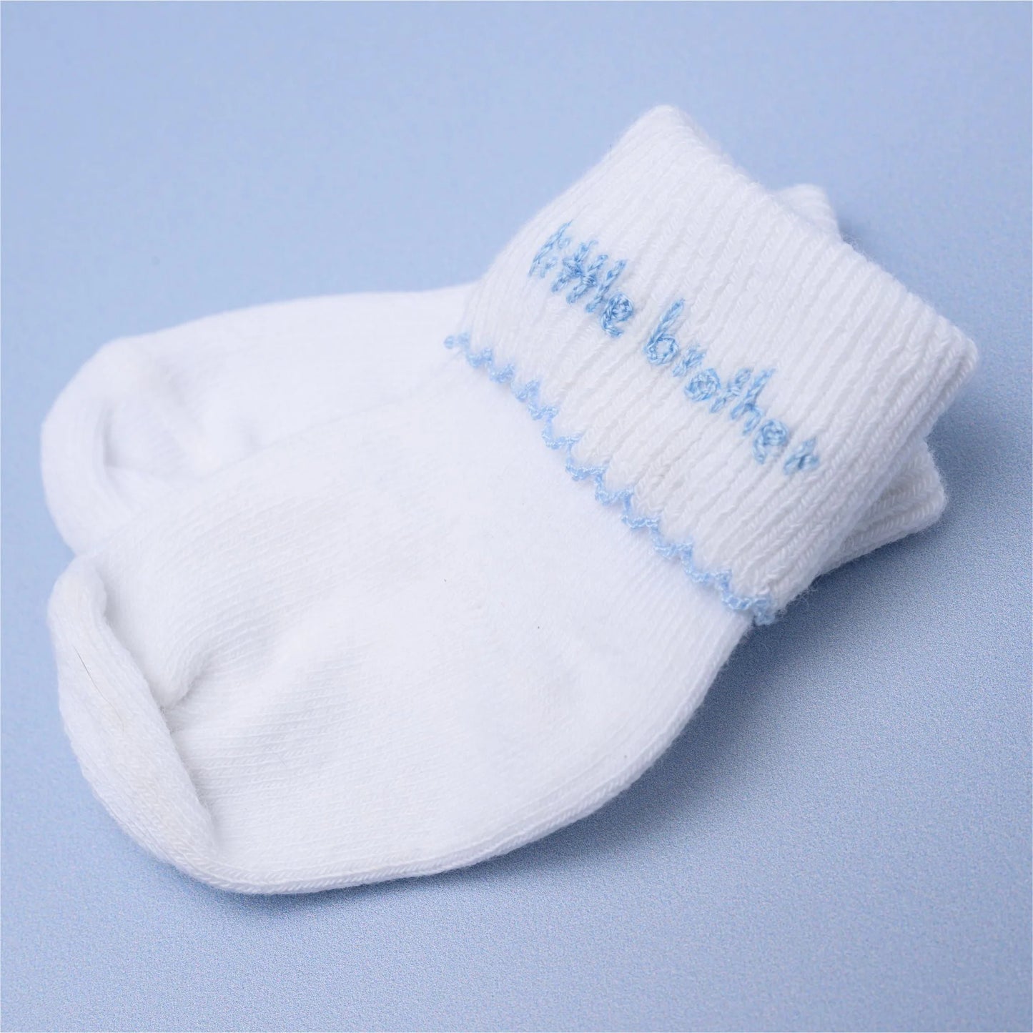 Little Brother Embroidered Socks