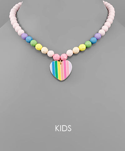Rainbow Pendant Necklace