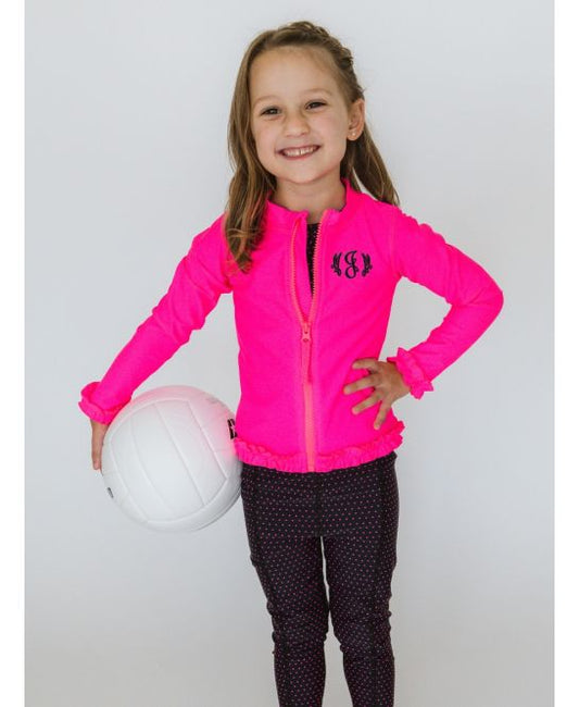 Neon Ruffle Active Jacket