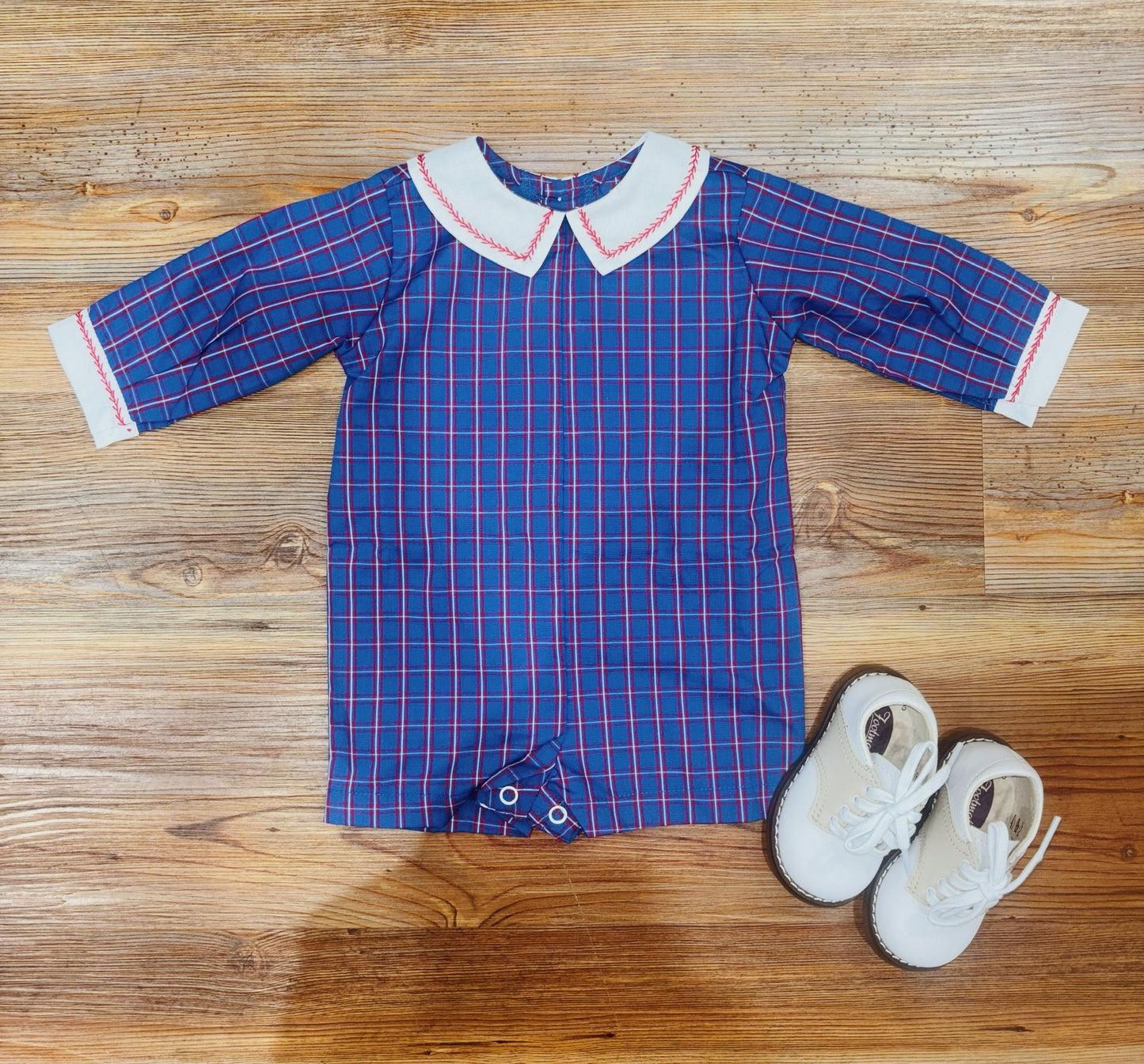 Blue Plaid Williams Romper