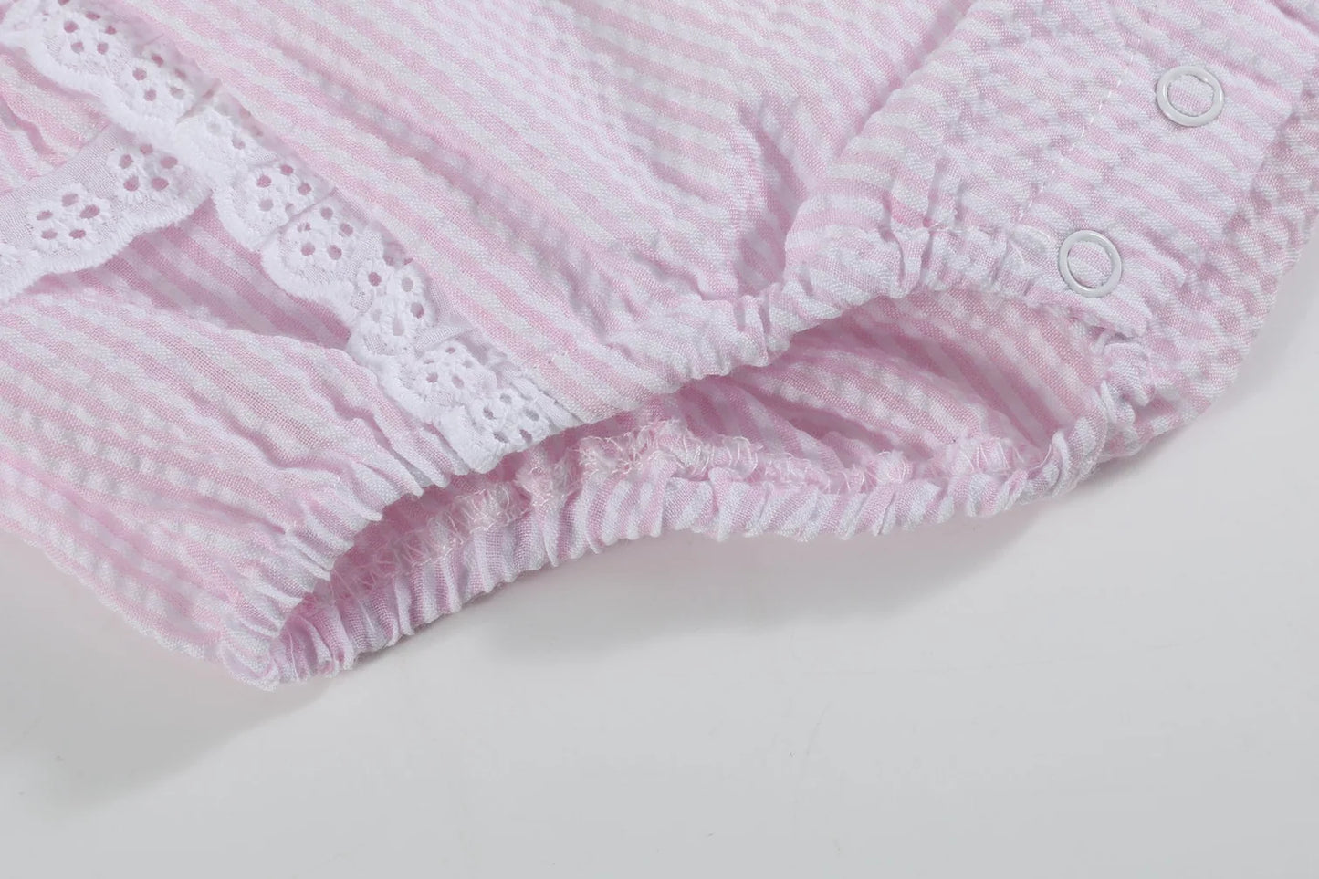 Pink Seersucker Bunny Bubble