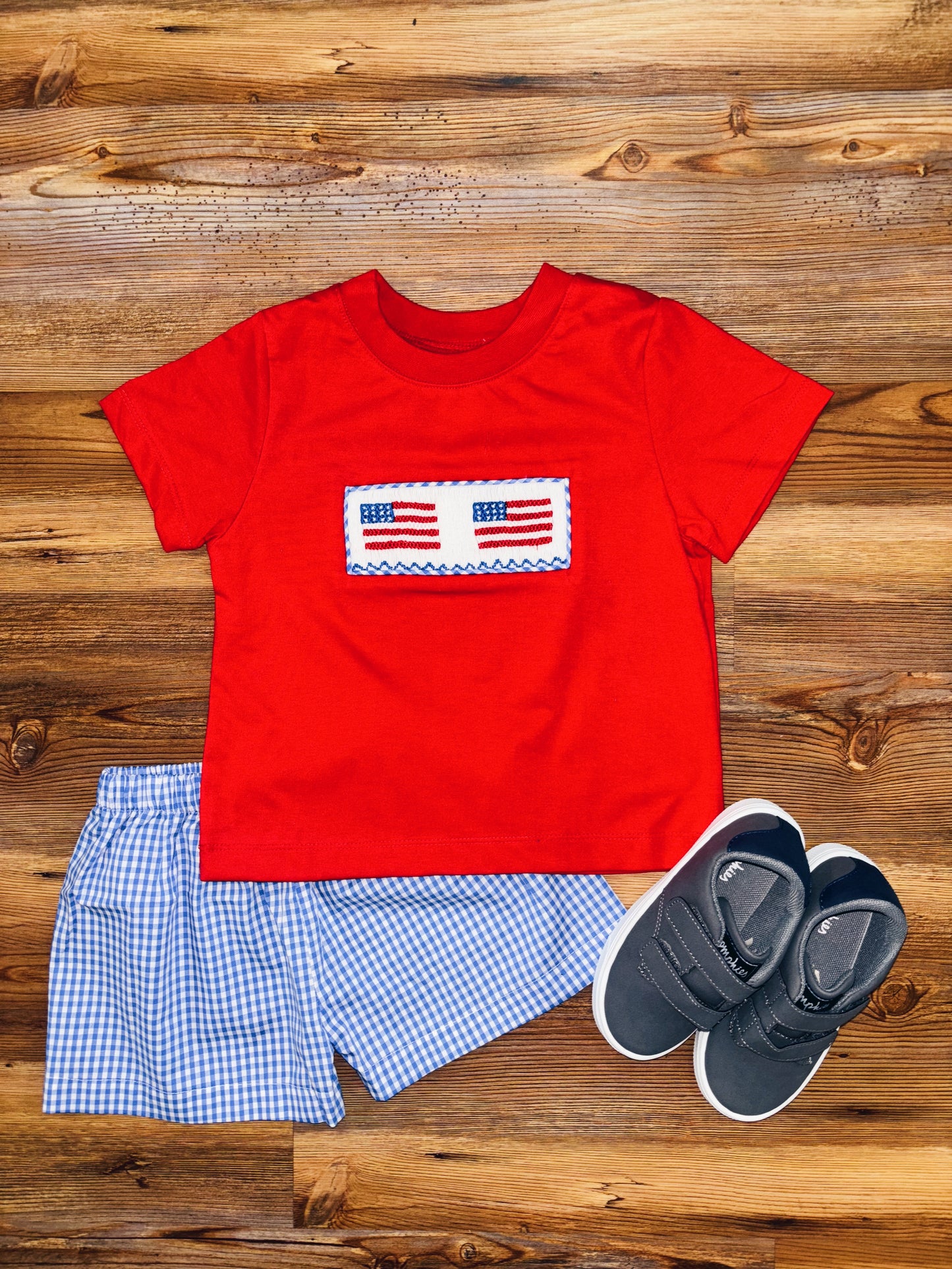 Boys Smocked Flag Set