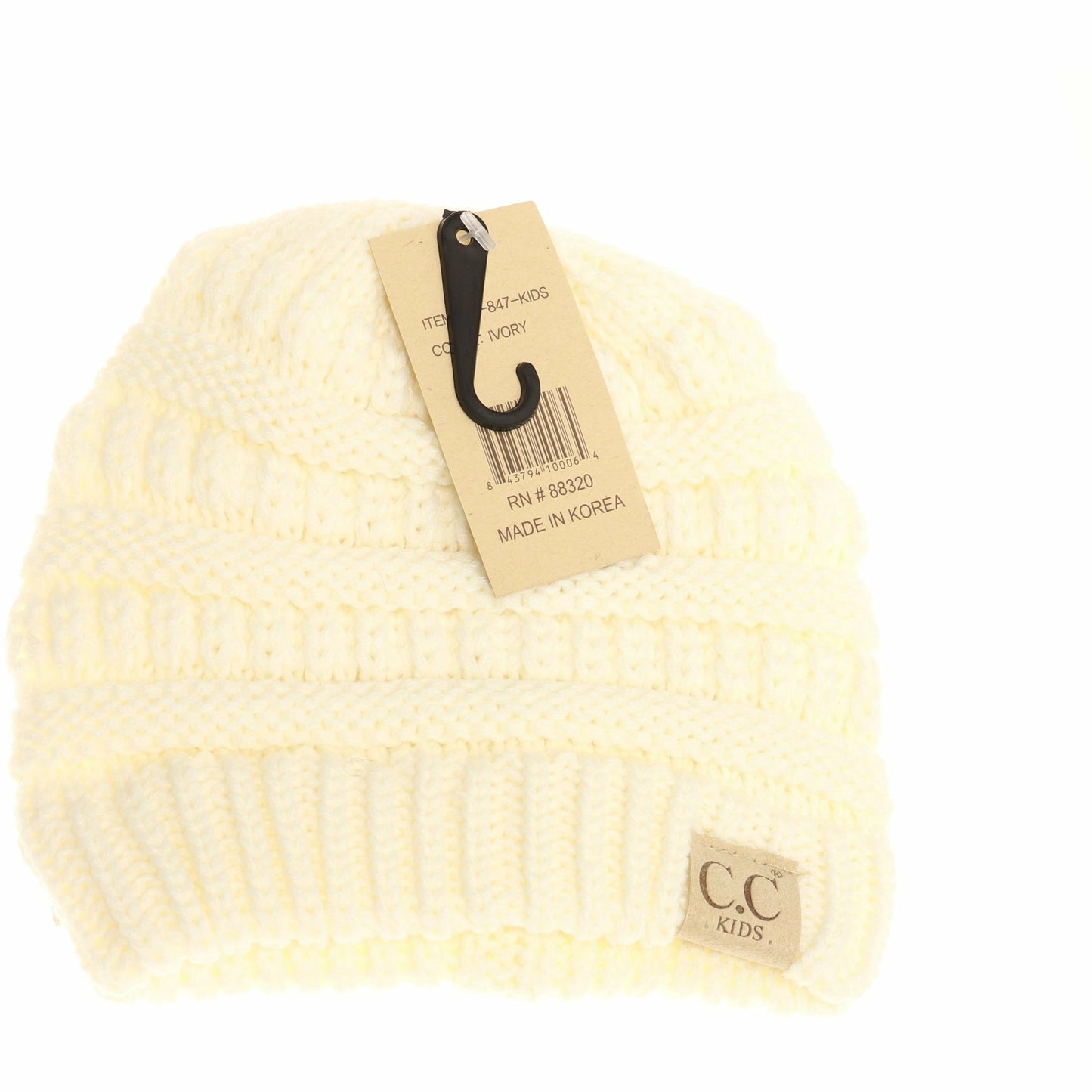 Kids Solid Knit Beanie