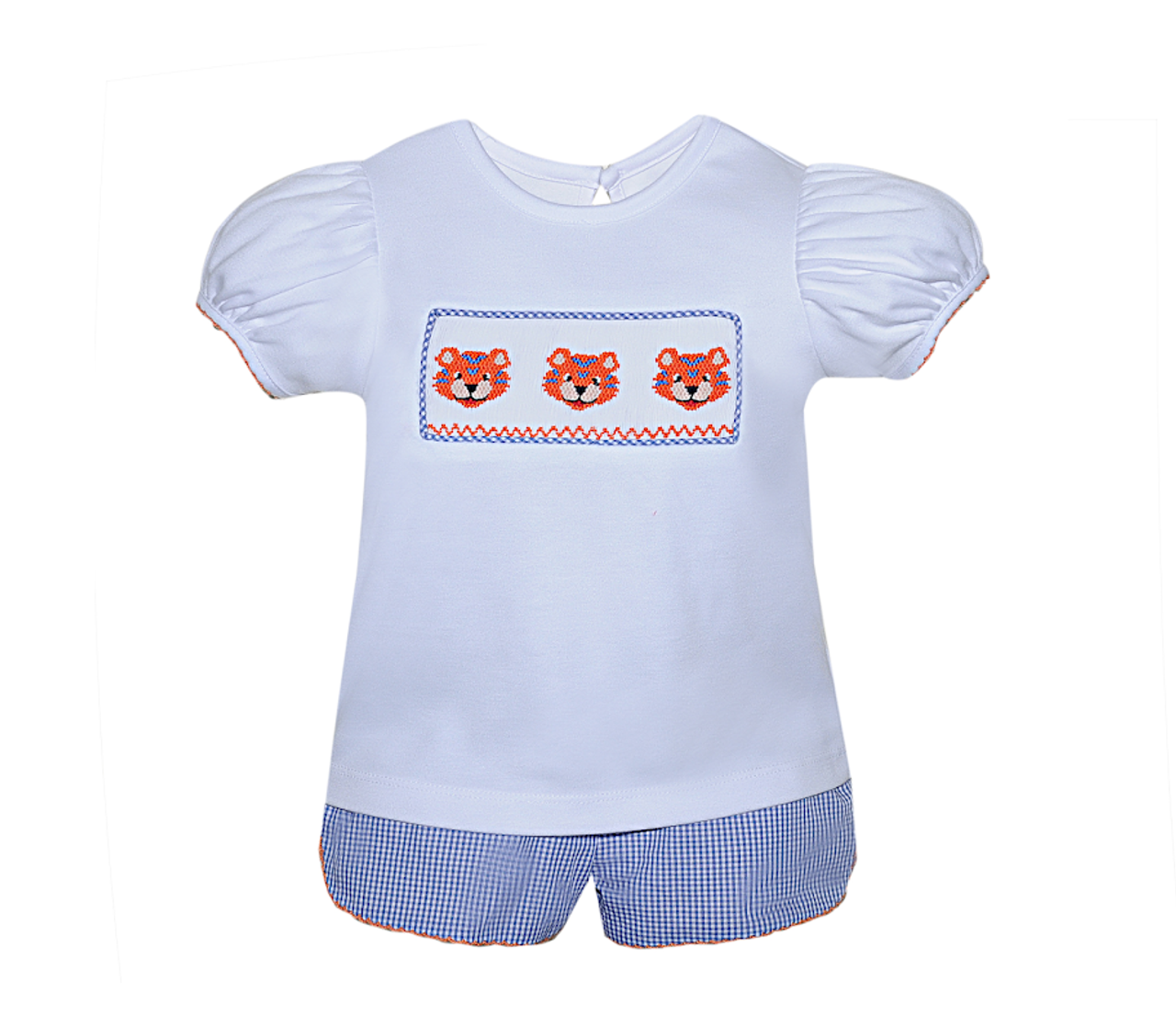 Girls Smocked Tiger Set