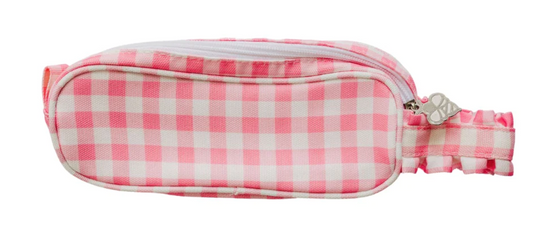 Pink Gingham Pencil Case