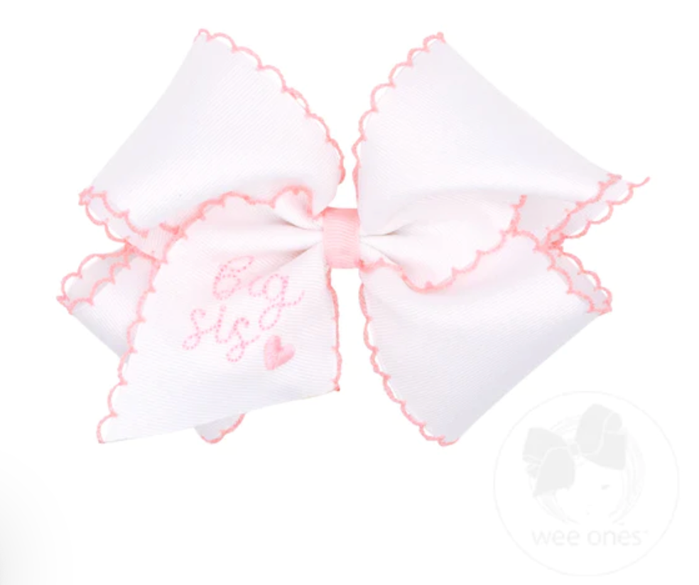 Embroidered Hair Bows