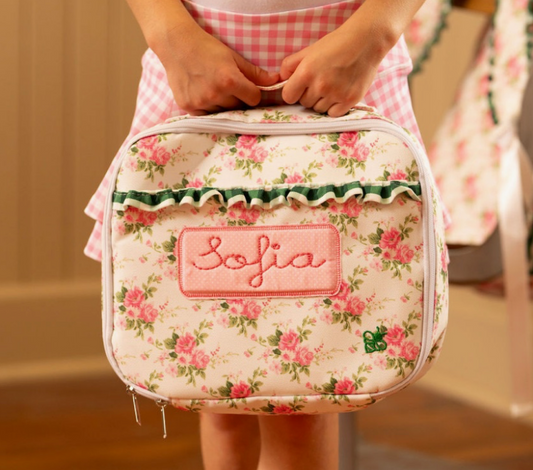 Pink Roses Lunch Bag