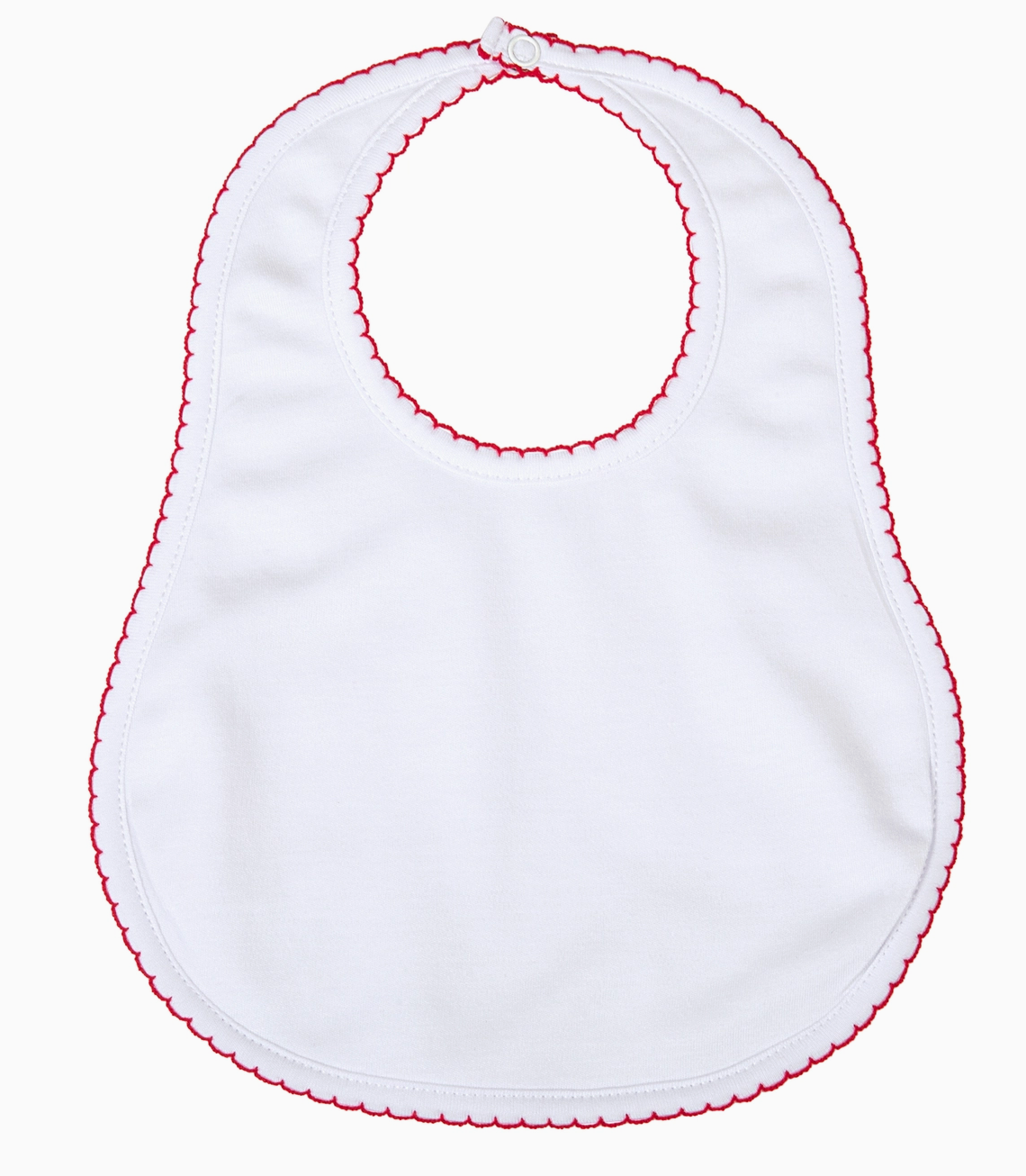 White/Red Basics Bib