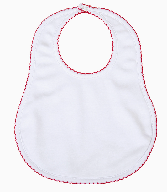 White/Red Basics Bib