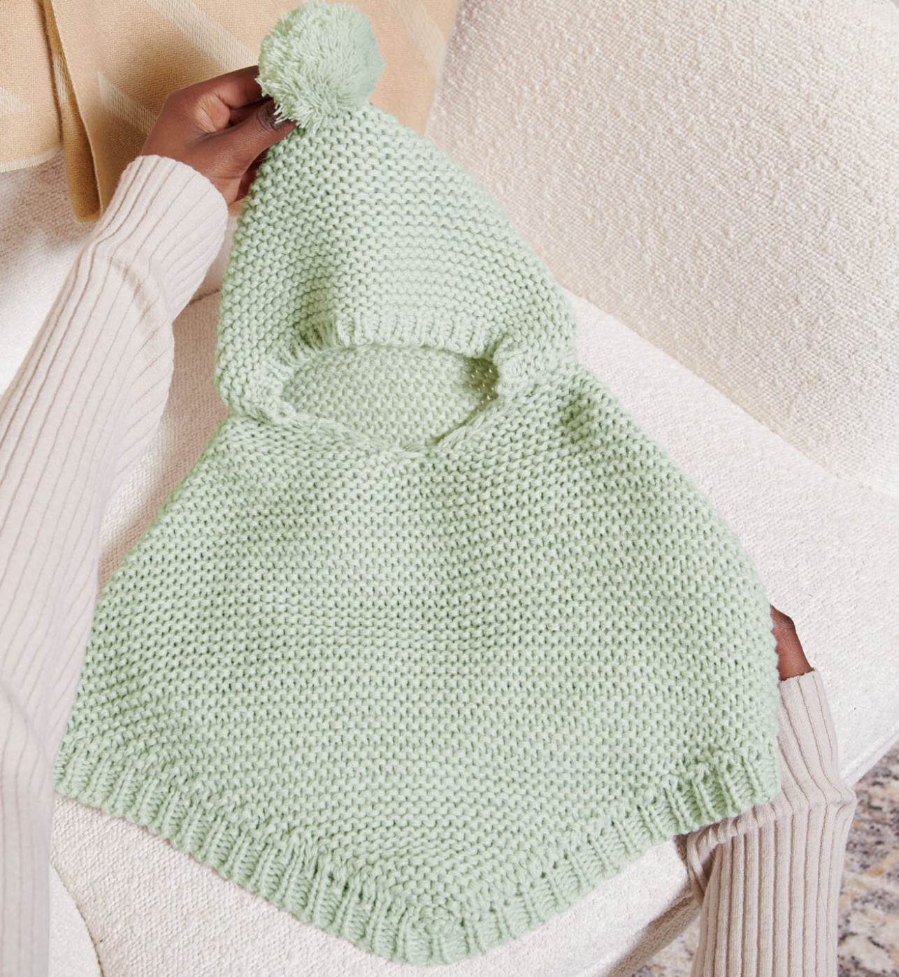 Knitted Baby Poncho