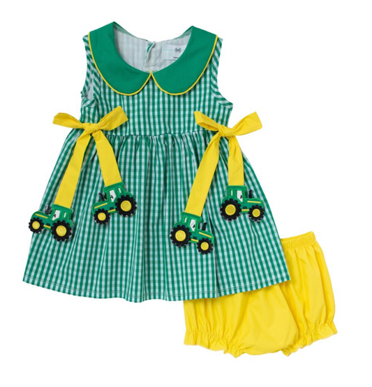 Tractor Tie Bloomer Set