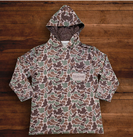 Youth Dry-Fit Camo Hoodie