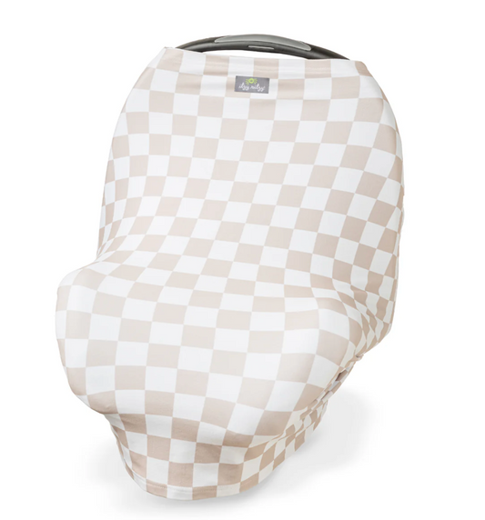 Taupe Checkerboard Mom Boss