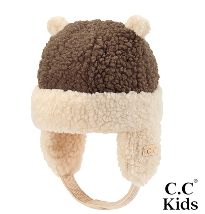 Kids Sherpa Beanie with Earflaps