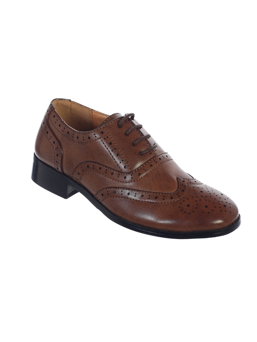 Brown Leather Wingtip Shoes