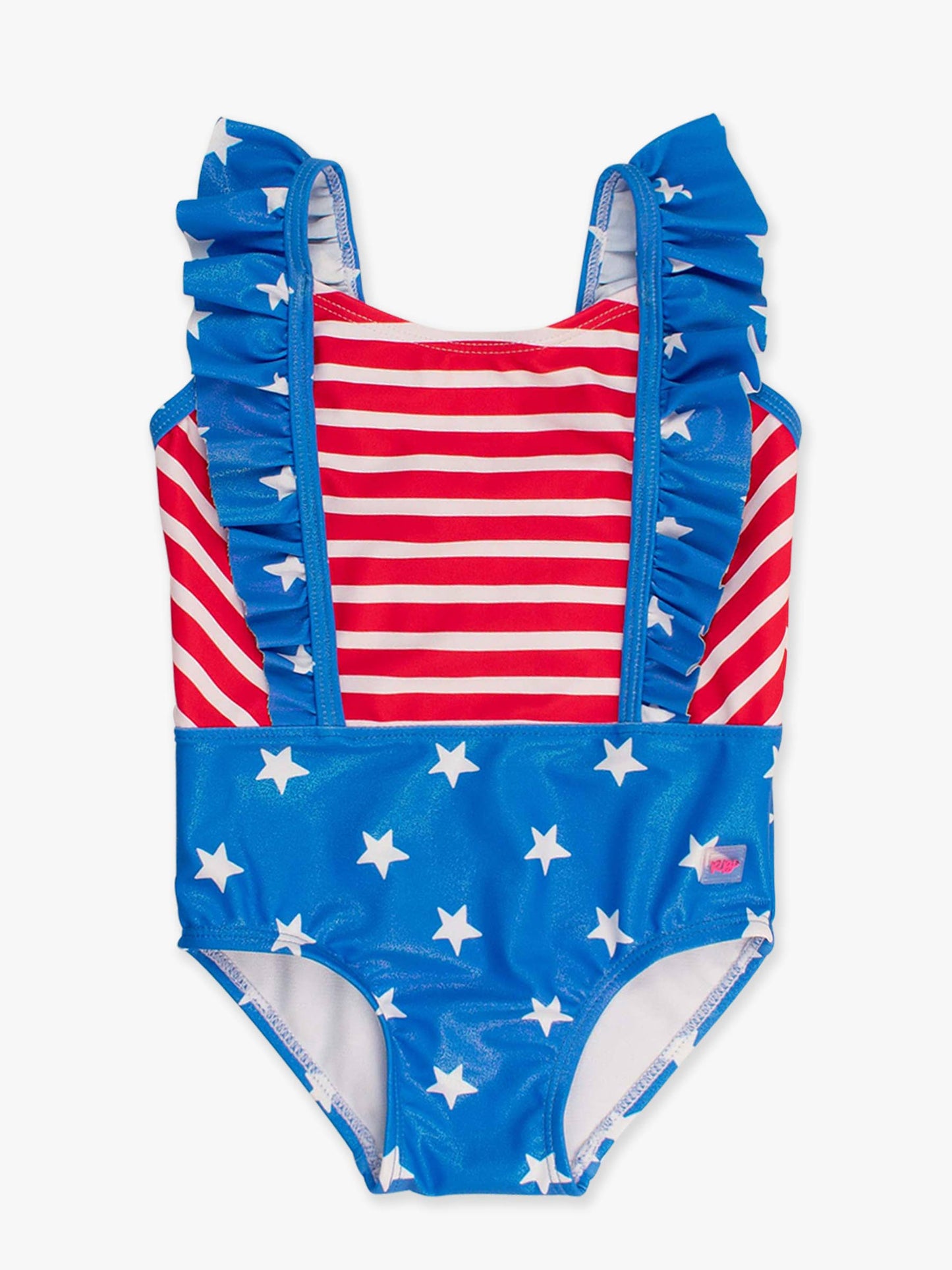 Girls Shimmer Stars & Stripes One Piece