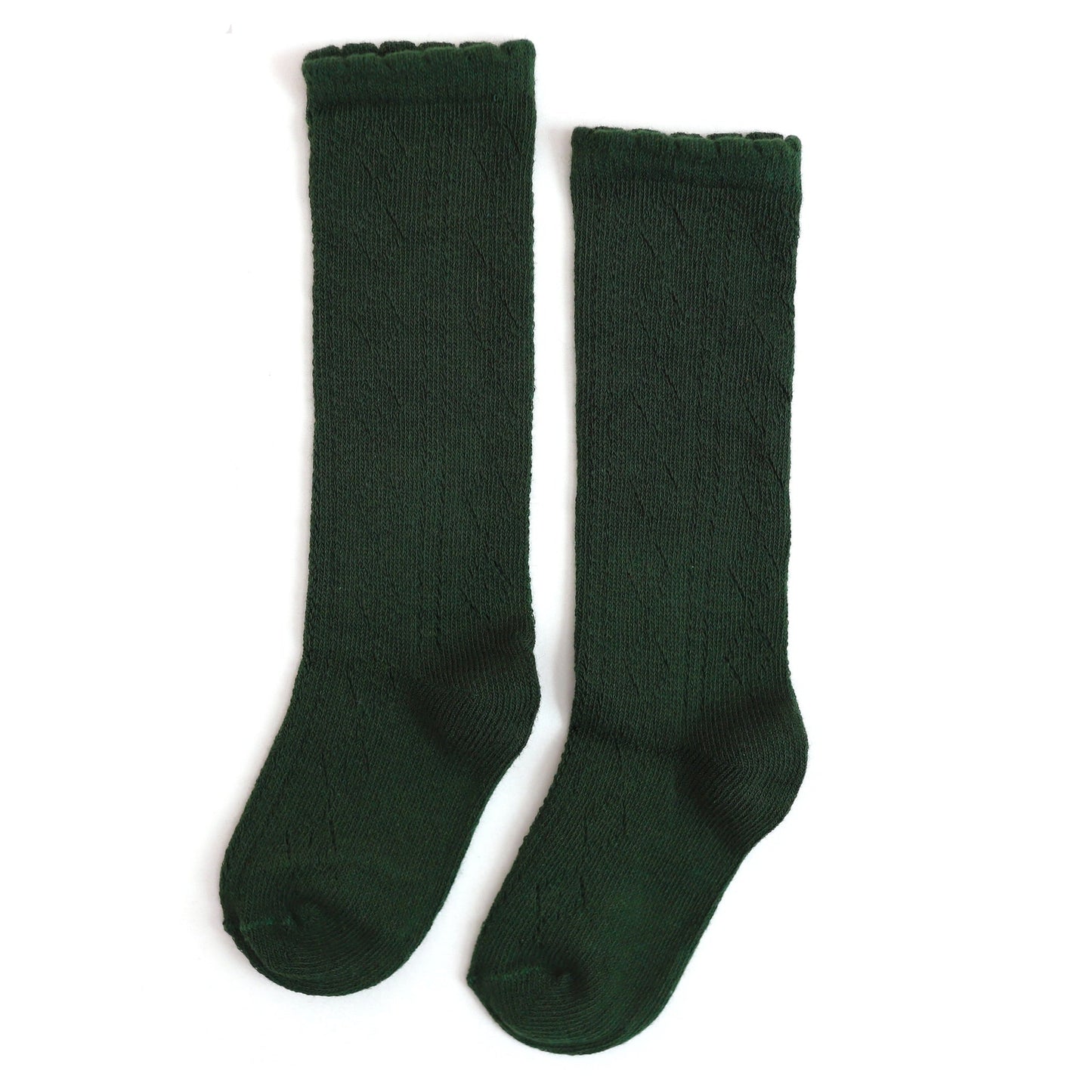 Forest Fancy Scallop Knee Socks