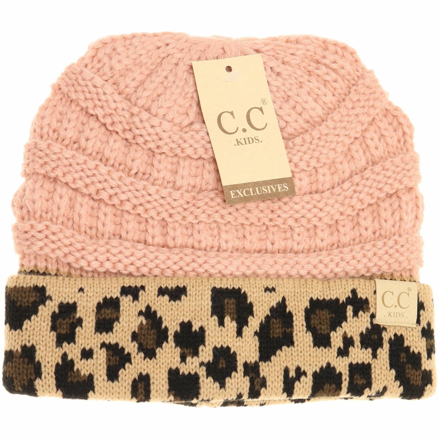 Kids Leopard Band Beanie