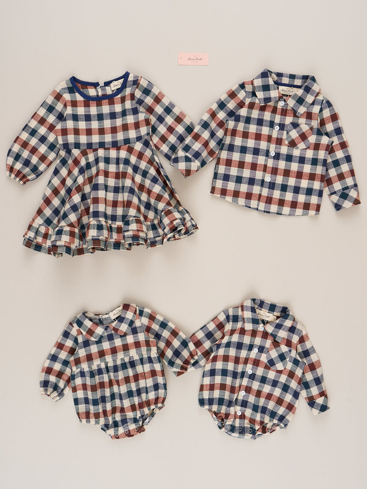 Fall Plaid Ruffle Bubble