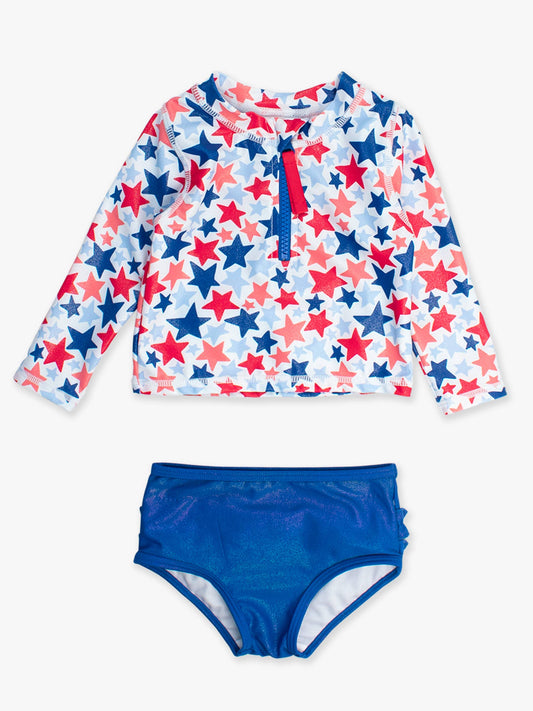 Girls Star-Spangled Long Sleeve Set