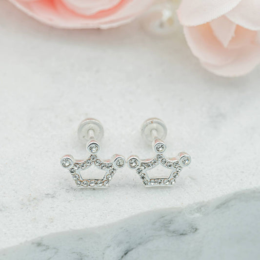 Clear Tiara Earrings