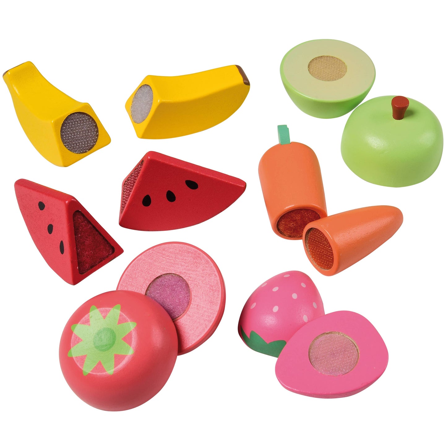 Wooden Cutting Food Playset