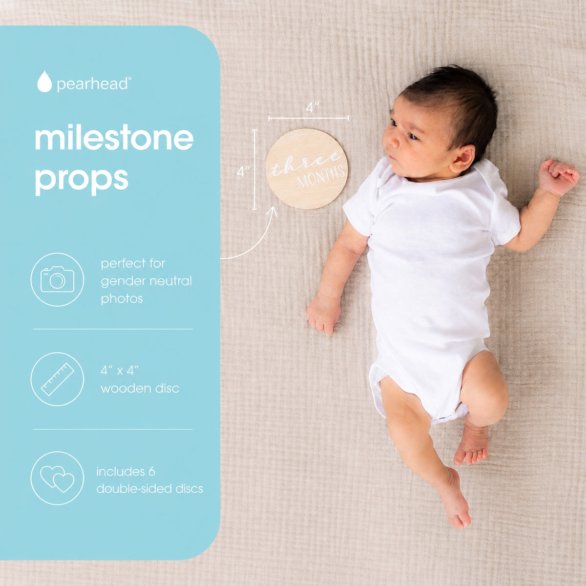 Monthly Milestone Wooden Discs