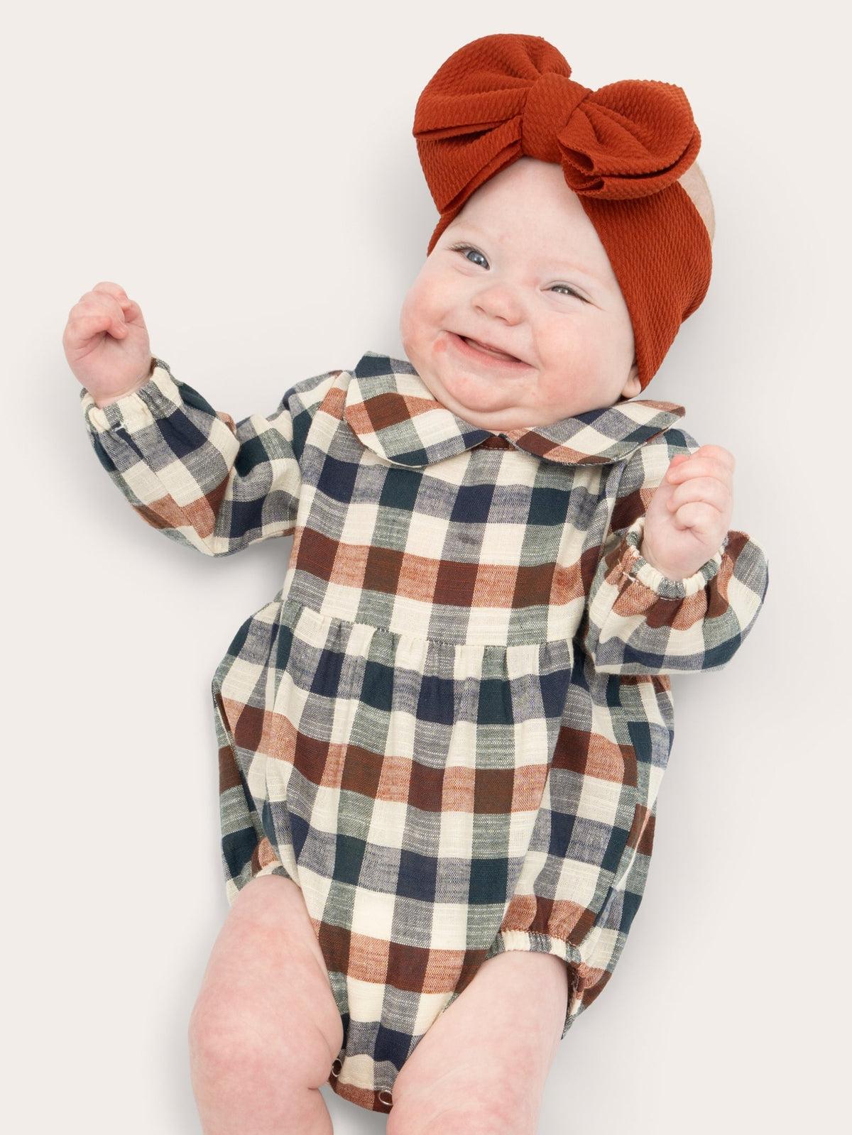 Fall Plaid Ruffle Bubble