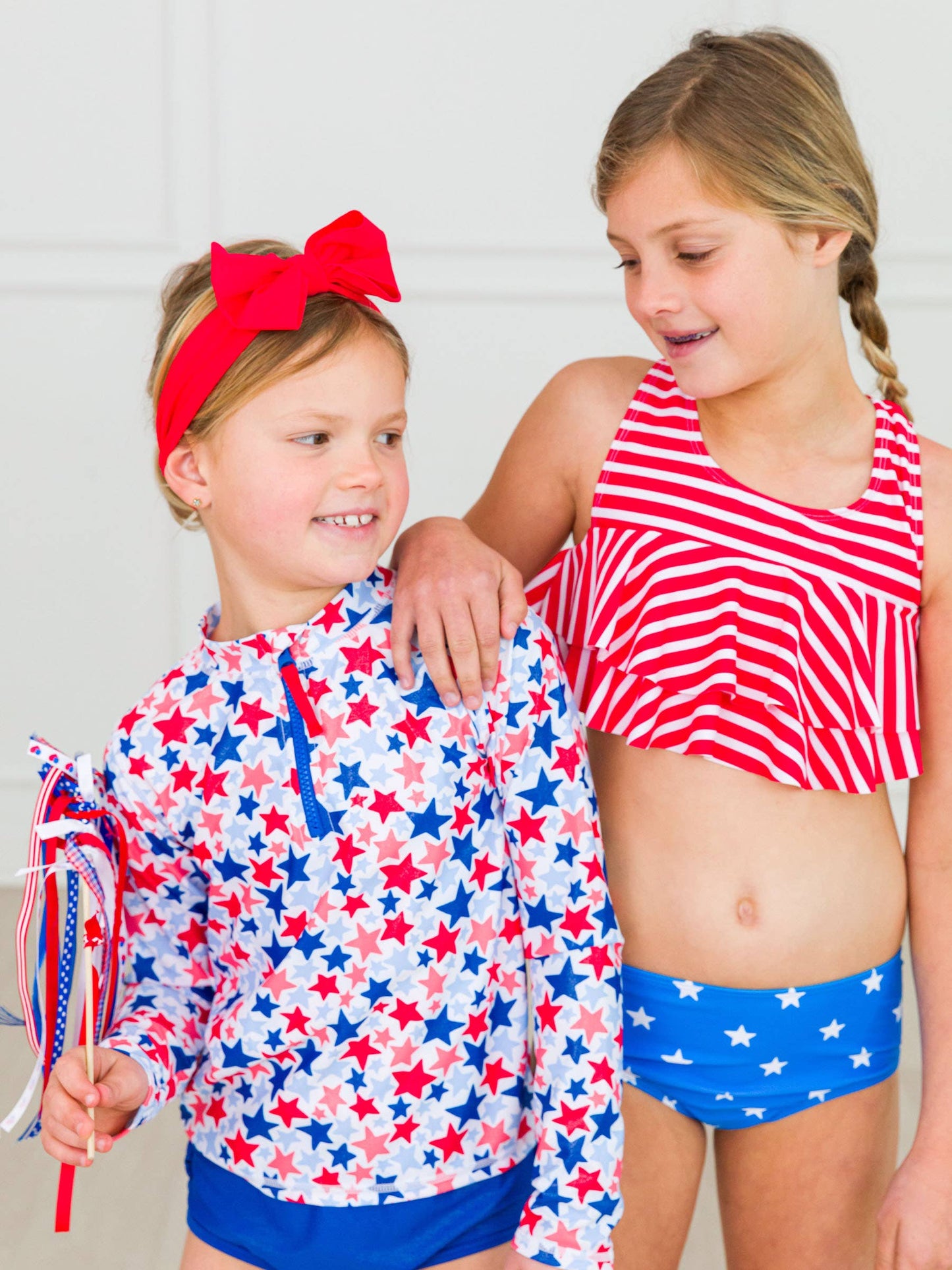 Tween Stars & Stripes Flounce Bikini