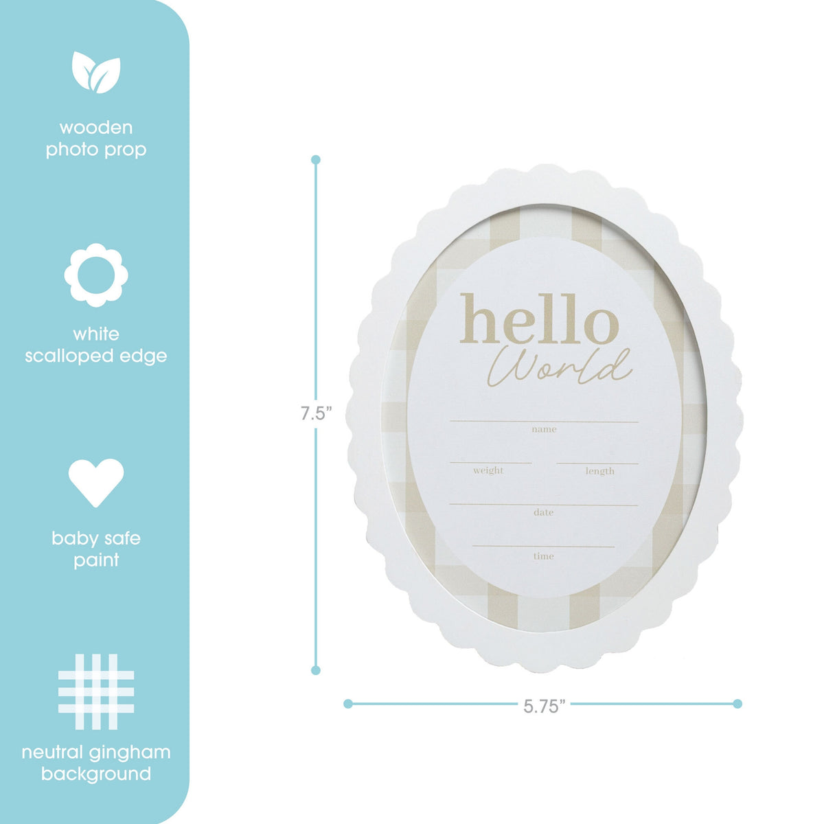 Hello World Wooden Sign