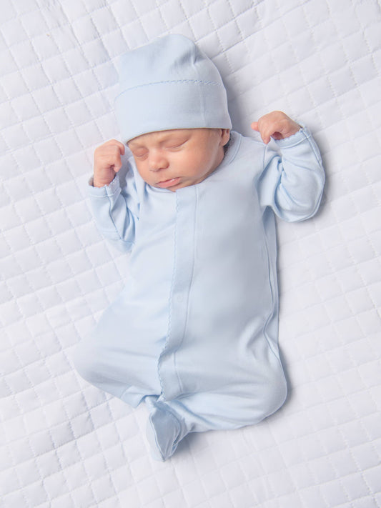Essentials Solid Blue Footie
