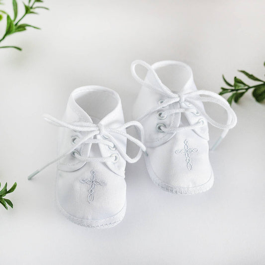 White Baby Baptism Shoes