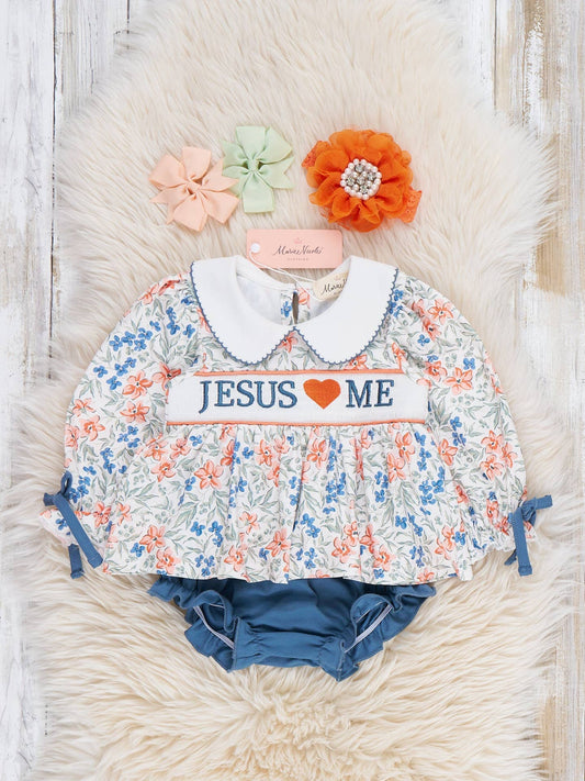 Jesus Loves Me Bloomer Set