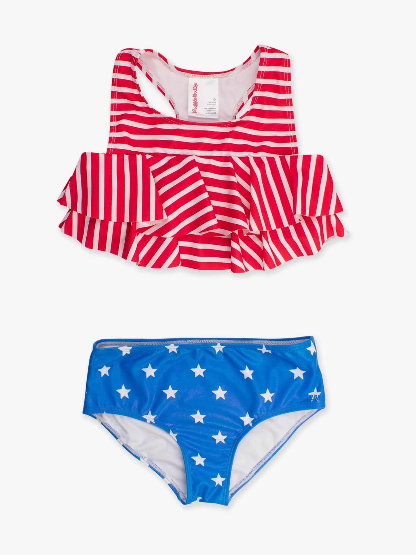 Tween Stars & Stripes Flounce Bikini