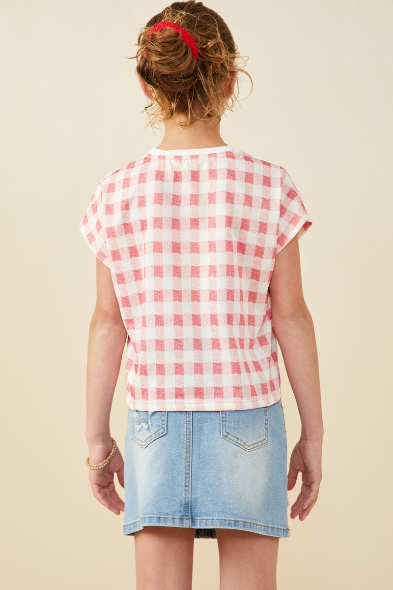 Pink Colorblock Shirt