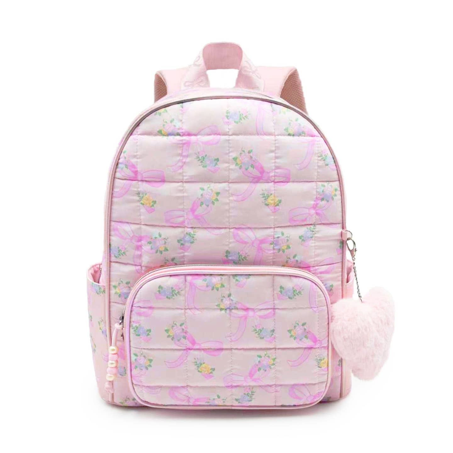 Floral Quilted Backpack