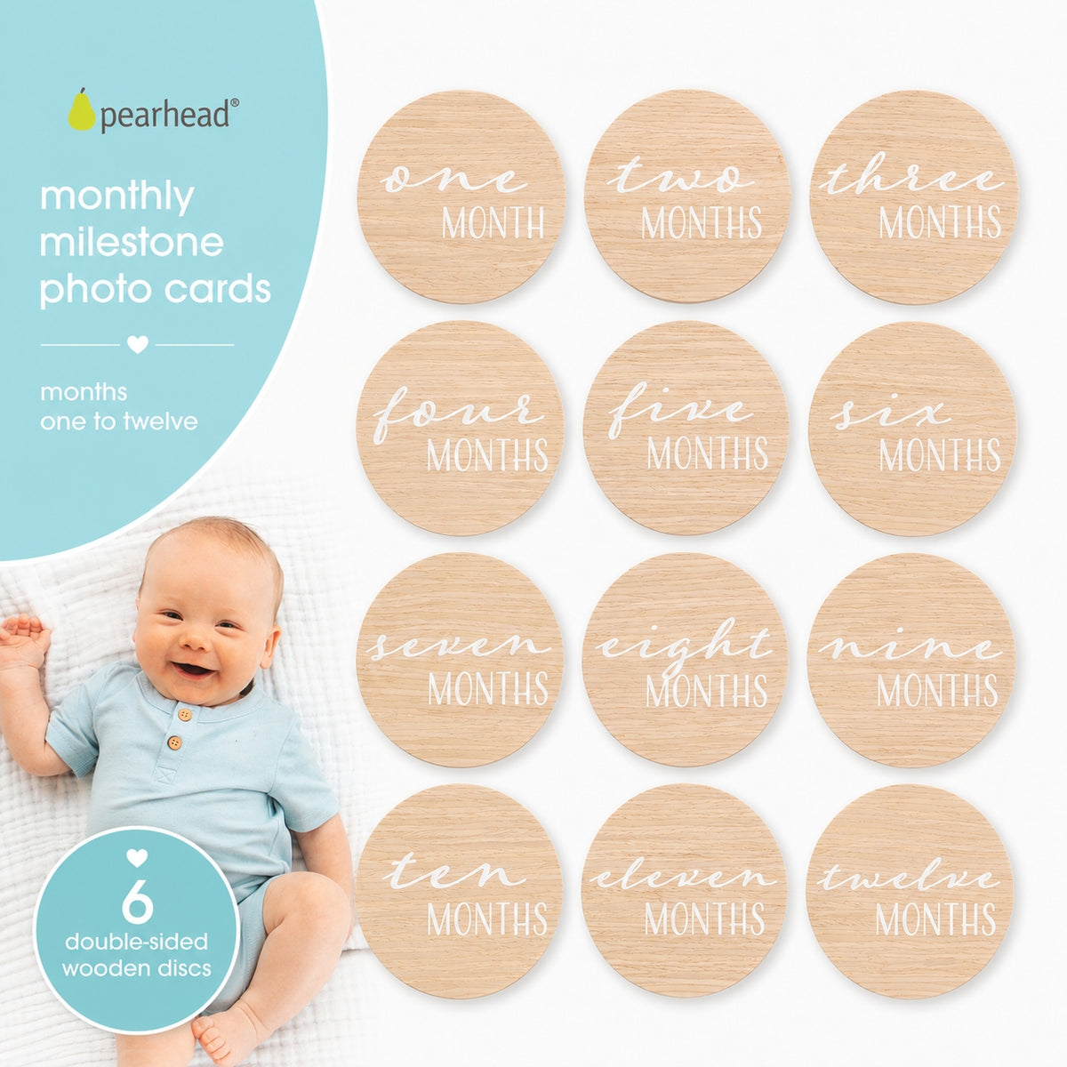 Monthly Milestone Wooden Discs