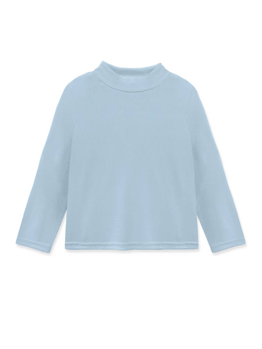 Long Sleeve Ribbed Mock Neck Top