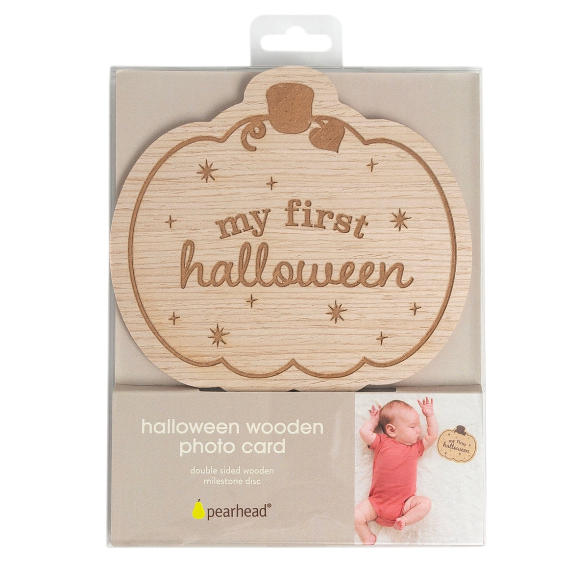 My First Halloween Wooden Pumpkin Prop