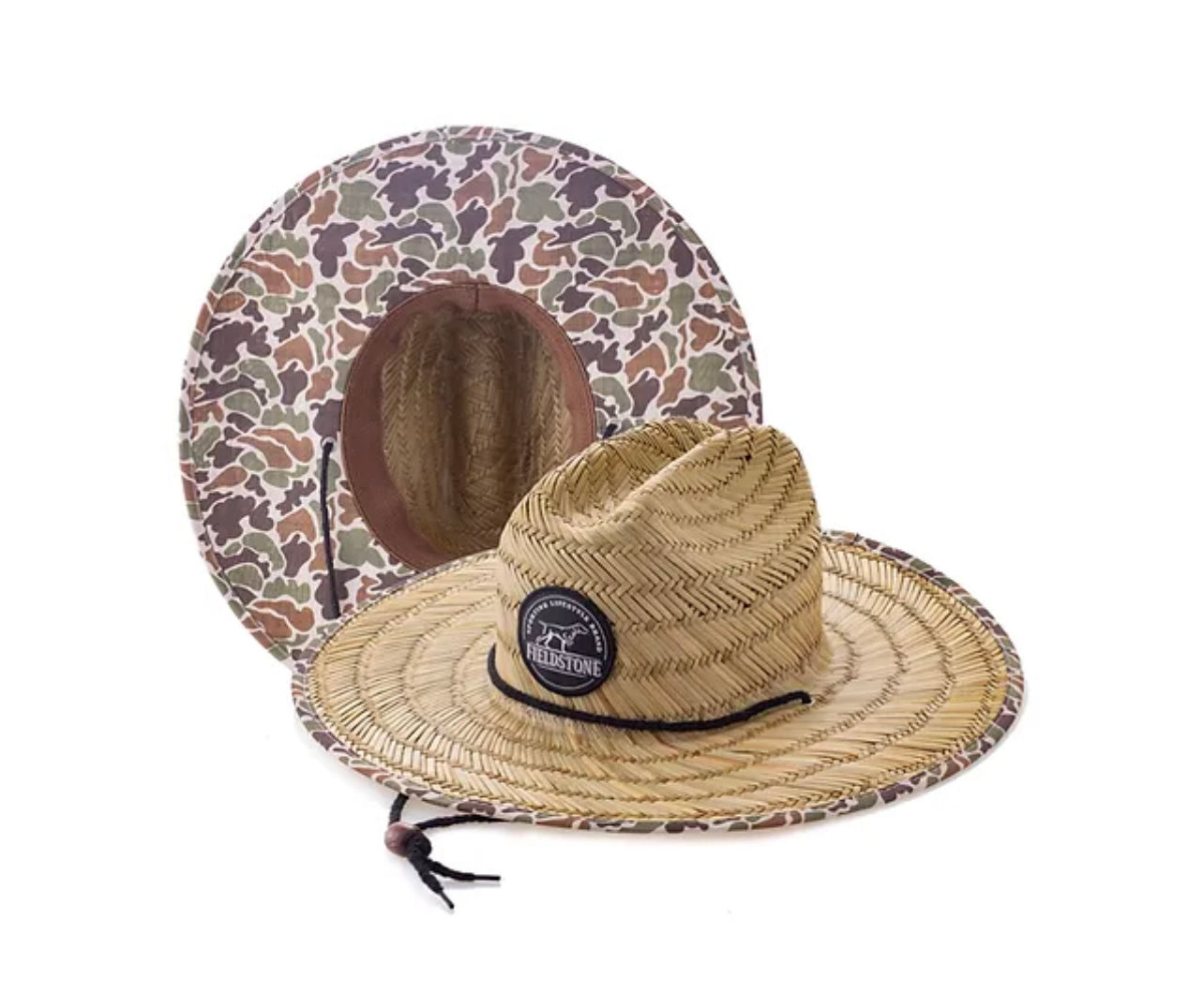 Camo Straw Hat