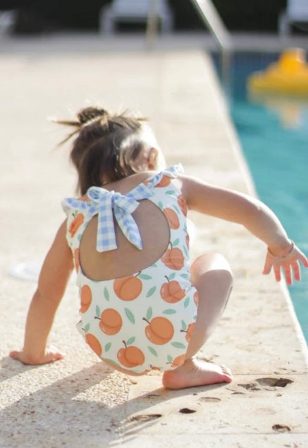 One Piece Peach Swimsuit