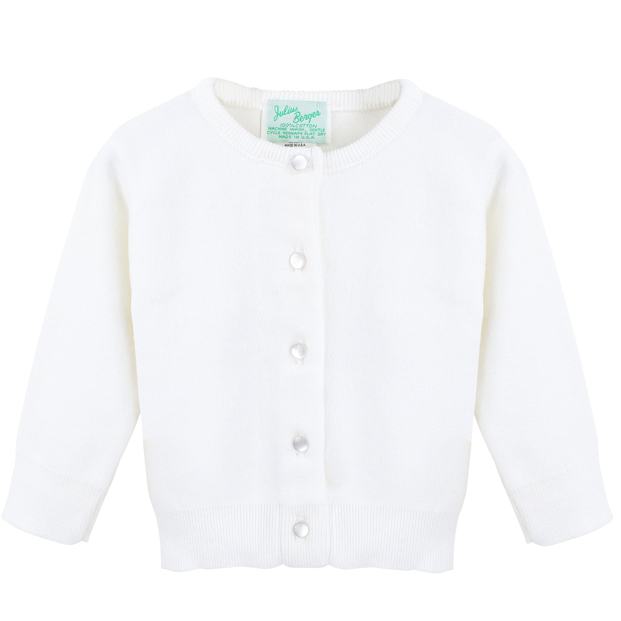 Girls White Cardigan