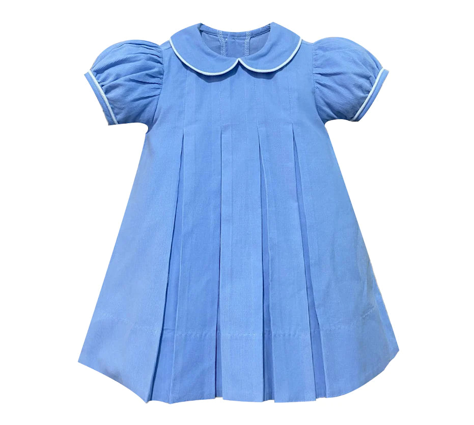 Baby Blue Cord Charlotte Dress