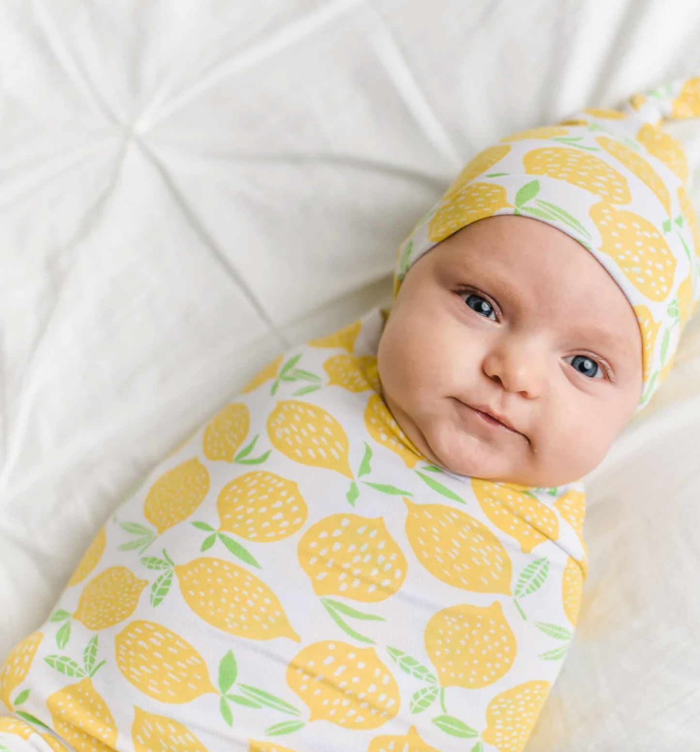 Lemons Swaddle + Hat Set