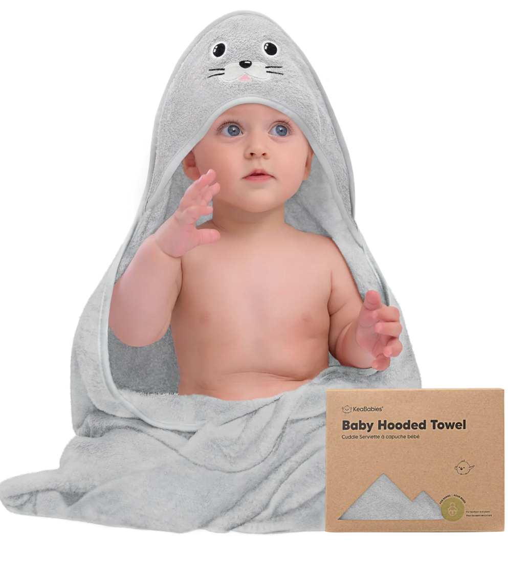 Cuddle Organic Bamboo Baby Hooded Towel
